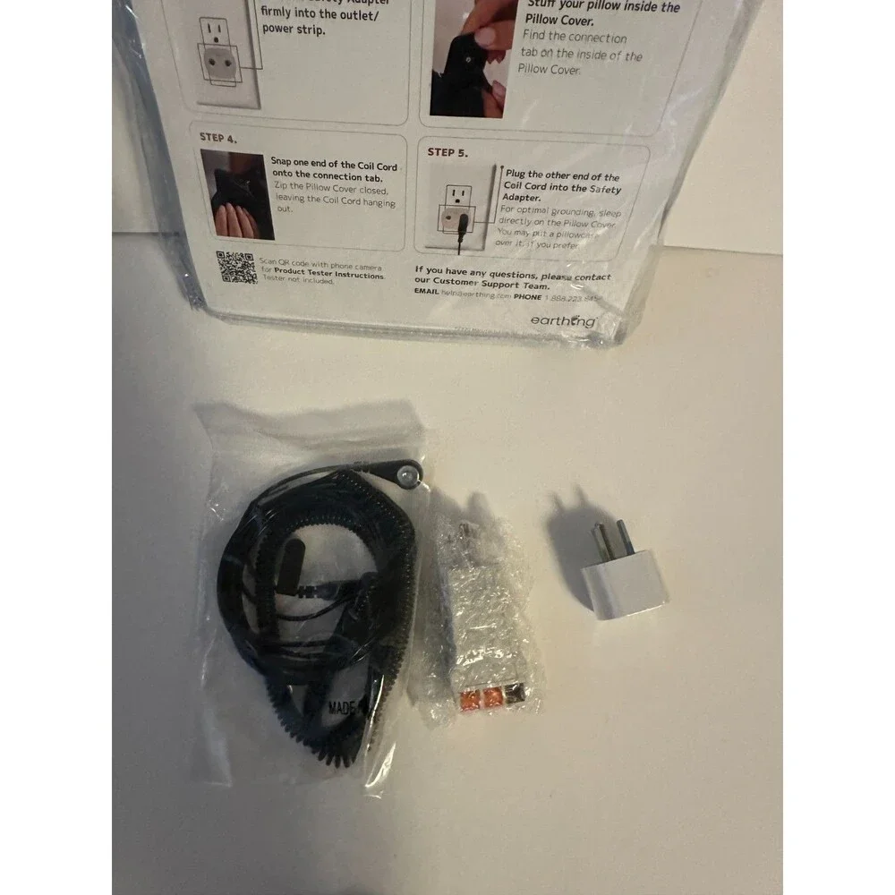 EARTHING Brand Pillow Cover Kit NEW Grounding Conductive Clint Ober Black Std